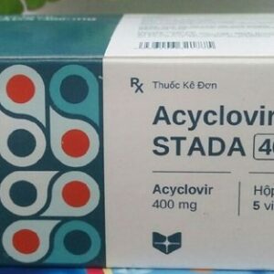Thuốc kháng virus Acyclovir Stada 400mg-Hộp 7 vỉ x 5 viên.