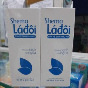 Dung dịch vệ sinh phụ nữ Shema lá đôi xanh 100ml