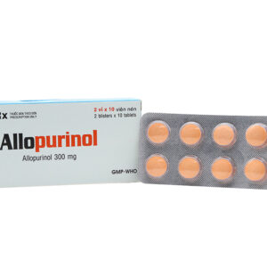 Thuốc điều trị Gout Allopurinol 300mg-Domesco (H/20v)