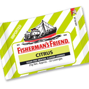 Kẹo Cay Con Tàu Fisherman's Friend Citrus vị cam chanh Gói 25G