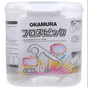 Tăm chỉ nha khoa Okamura Nhật Bản. Hộp 40 cây