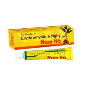 Kem trị mụn trứng cá, vết thương hở Erythromycin & Nghệ Nam Hà 10g