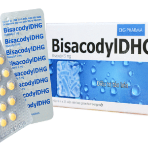 Thuốc điều trị táo bón Bisacodyl DHG (5mg)-Hộp 4 vỉ x 25