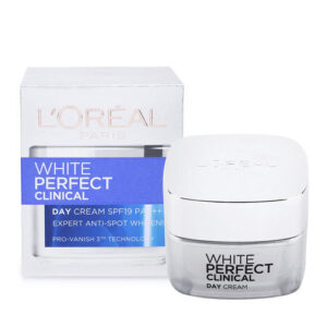 Kem dưỡng trắng da L’oreal White Perfect Clinical 50ml, ban ngày trắng sáng, ửng hồng rạng rỡ