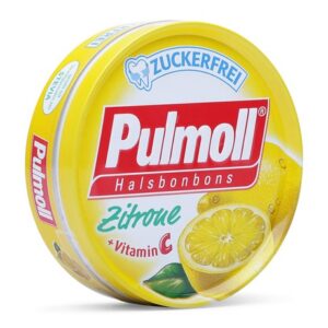 Kẹo ngậm giảm ho đau rát họng Pulmoll không đường vị Chanh 50g
