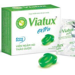 Viên Ngậm Ho Thảo Mộc Không Đường Viatux Extra Hộp 20 Viên