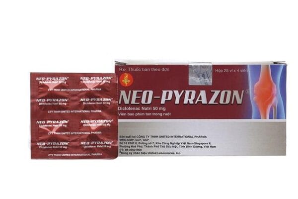 Thuốc giảm đau, kháng viêm Neo - Pyrazon 50mg - Sỉ lẻ thuốc