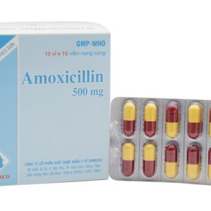 Thuốc kháng sinh Amoxicillin 500mg hộp/100 viên VDP