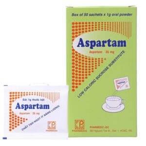 Đường ăn kiêng Aspartam 35mg hộp 50 gói