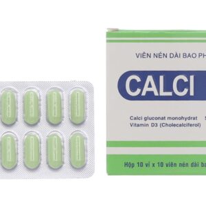 Thuốc bổ sung canxi và vitamin D Calci D