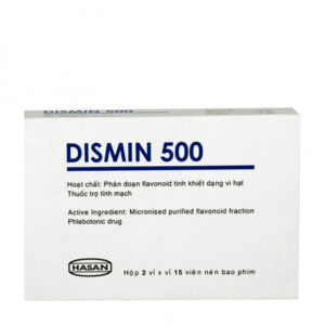 Thuốc điều trị suy tĩnh mạch Dismin 500 (Hôp 2 vỉ x 12 viên)