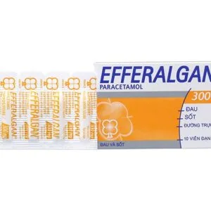 Thuốc giảm đau hạ sốt Efferalgan 300mg (dạng viên đặt)/hộp 10 viên
