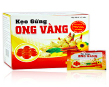 Kẹo Gừng Ong Vàng Herbal Hộp 10 túi x 2 viên