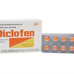 Thuốc giảm đau, kháng viêm Diclofen 50mg-Pharmedic (H/100v)