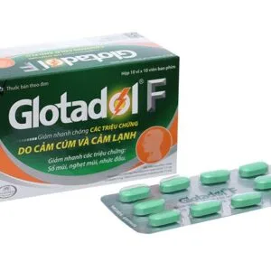 Thuốc điều trị cảm cúm, cảm lạnh Glotadol F 100 viên