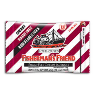 Kẹo Cay Con Tàu Fisherman's Friend Cherry Vị Anh Đào Gói 25g