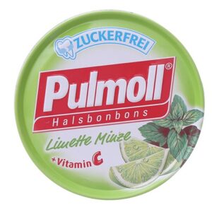Kẹo ngậm giảm đau rát họng Pulmoll không đường vị Chanh muối 50g