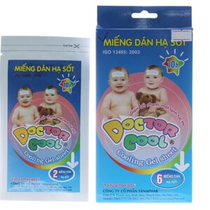 Miếng dán hạ sốt Doctor Cool Gel hộp / 6 miếng