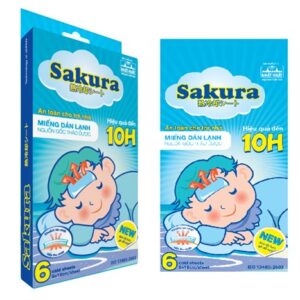 Miếng dán hạ sốt Sakura 6 miếng