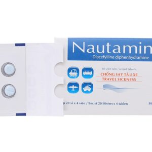 Thuốc chống say tàu xe Nautamine 90mg H/20 VỈ/4 Viên
