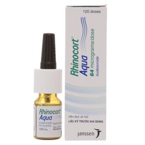 Thuốc xịt trị viêm mũi dị ứng Rhinocort Aqua 64mcg/liều 120 liều