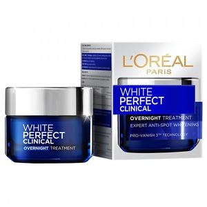 Kem L'Oreal Paris Skincare Trắng Mịn Ban Đêm White Perfect Clinicla 50ml