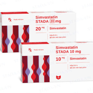 Thuốc điều trị mỡ máu Simvastatin 20mg Stada (H/30v)
