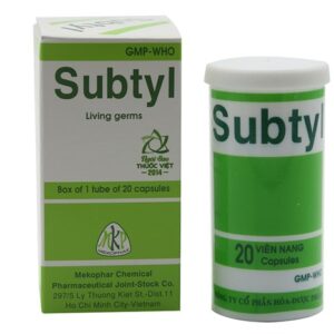 Men vi sinh điều trị tiêu chảy Subtyl lọ 20 viên