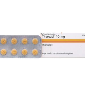 Thuốc trị cường giáp Thyrozol 10mg hộp/100 viên