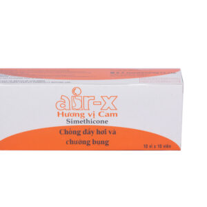 Thuốc trị đầy hơi, khó tiêu Air - X cam 80mg (H/100v)
