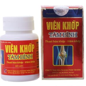 Viên uống hỗ trợ điều trị thoái hóa khớp Viên Khớp Tâm Bình 60 viên