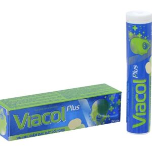 Viên ngậm giảm đau rát cổ họng Viacol Plus (Tuýp 24 viên)